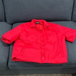 Fashion Nova Red Puffer Jacket